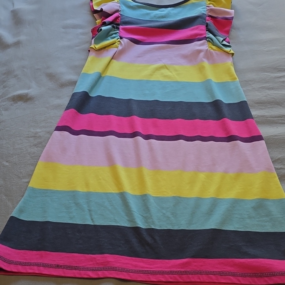 Tea Collection Colorful Striped Girls Dress - Picture 10 of 11